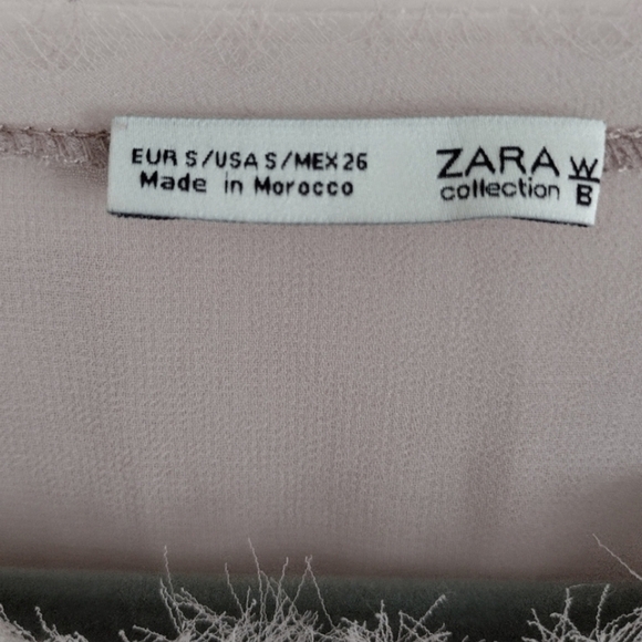 ZARA Chiffon Draped Sheer Asymmetrical Teost Side 1920s Vibe Midi Slip Dress - Picture 7 of 7